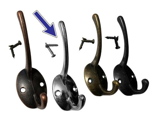 Set van 6 metalen haken, hangers voor jassen en hoeden (kle, Doe-het-zelf en Verbouw, Gereedschap | Handgereedschap, Nieuw, Ophalen of Verzenden