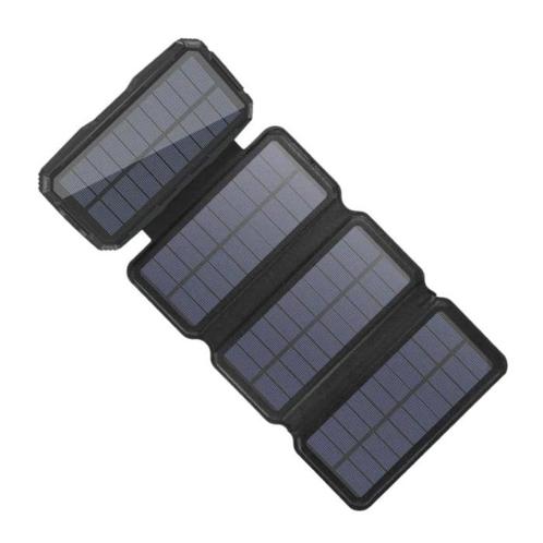 26800mAh Draagbare Solar Powerbank 4 Zonnepanelen -, Telecommunicatie, Mobiele telefoons | Telefoon-opladers, Nieuw, Verzenden