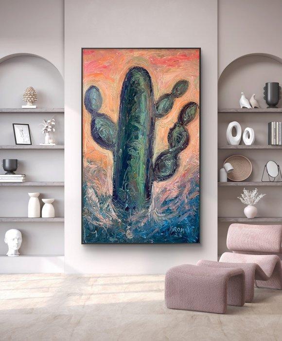 Krom - Big cactus - XXL, Antiek en Kunst, Kunst | Schilderijen | Modern