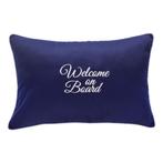 Bootkussen Santorini Welcome Navy 60x40cm 2 stuks-Navy, Watersport en Boten, Bootonderdelen, Ophalen of Verzenden, Nieuw