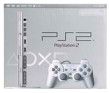 Playstation 2 Console Slim Zilver + Sony Controller in Doos, Spelcomputers en Games, Spelcomputers | Sony PlayStation 2, Zo goed als nieuw