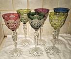6 glazen Val Saint Lambert Verrept - Wijnglas - Kristal