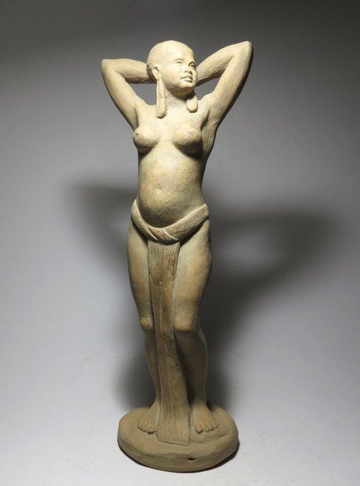 sculptuur, Art Deco Sculpture (41cm) - 41 cm - Terracotta -, Antiek en Kunst, Kunst | Designobjecten