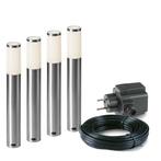 4x LED tuinpaal - 1 Watt - 12V - 440mm - complete set, Hobby en Vrije tijd, Ophalen of Verzenden, Nieuw