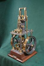 Stoommachine - Hout, Messing, Staal - 2025 - Grote werkende, Antiek en Kunst, Antiek | Speelgoed