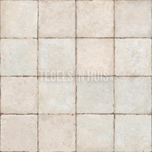 Vloertegel fs rock wit antislip 45,2x45,2 cm 4 in 1 r11, Doe-het-zelf en Verbouw, Tegels, Vloertegels, Nieuw, 10 m² of meer, Keramiek