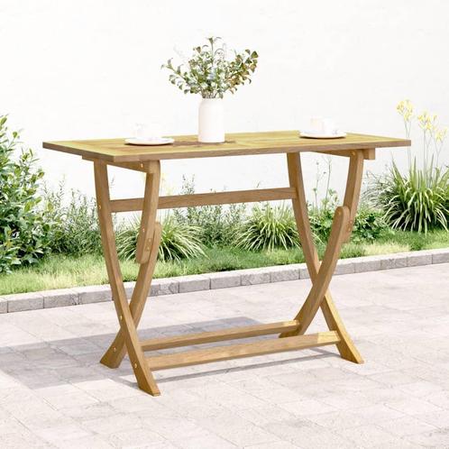 vidaXL Tuintafel inklapbaar 110x55x75 cm massief acaciahout, Tuin en Terras, Tuintafels, Nieuw, Hout, Verzenden