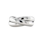 Witgouden trinity ring 18 krt, Sieraden, Tassen en Uiterlijk, Ringen, Verzenden, Zo goed als nieuw, Goud, Goud