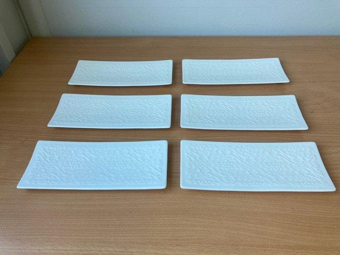 Marcel Wanders - Tafelservies - Porselein - Zes KLM bord,, Antiek en Kunst, Antiek | Wandborden en Tegels