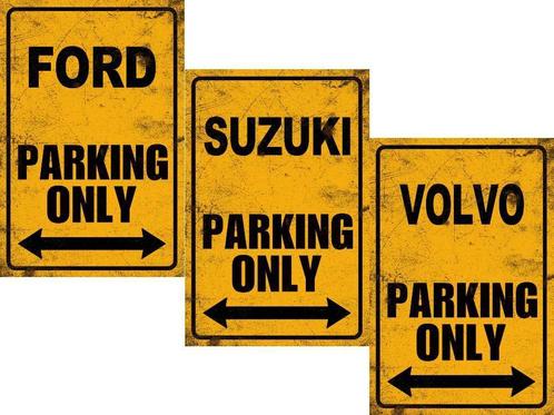 Metalen 20x30 cm parkeerbord tekstbord Reclamebord Wandbord, Verzamelen, Automerken, Motoren en Formule 1, Auto's, Nieuw, Ophalen of Verzenden