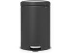 Brabantia NewIcon - Prullenbak - 20 liter - Mineral Infinite, Verzenden, Zo goed als nieuw