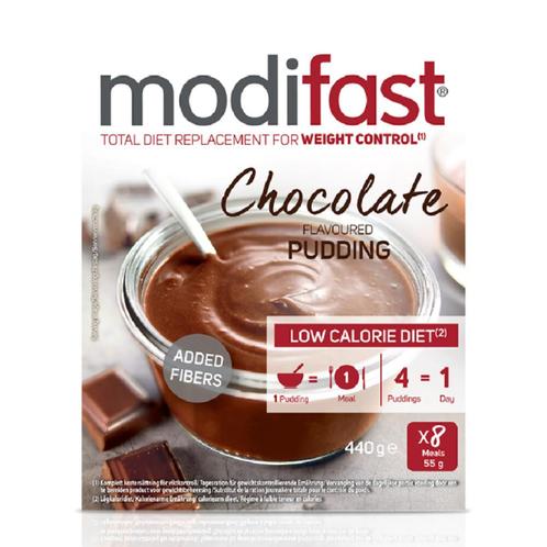 8x Modifast Intensive Pudding Chocolade 8 x 55 gr, Diversen, Verpleegmiddelen, Nieuw, Verzenden