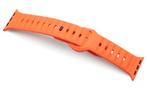 Horlogeband Apple Watch Premium Rubber Oranje, Ophalen of Verzenden, Nieuw