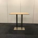 Sta-tafel met kolom poot 120x80 cm, NIEUW natuur eiken blad, Gebruikt, Ophalen of Verzenden