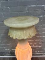 Kolom vloerlamp - Albast, Marmer - Een zuil voorzien van, Antiek en Kunst
