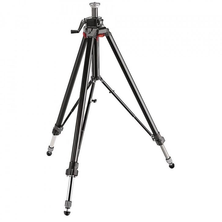 Manfrotto 058B Triaut Tripod Black, Audio, Tv en Foto, Fotografie | Statieven en Balhoofden, Driepoot, Nieuw, 175 cm of meer, Met balhoofd