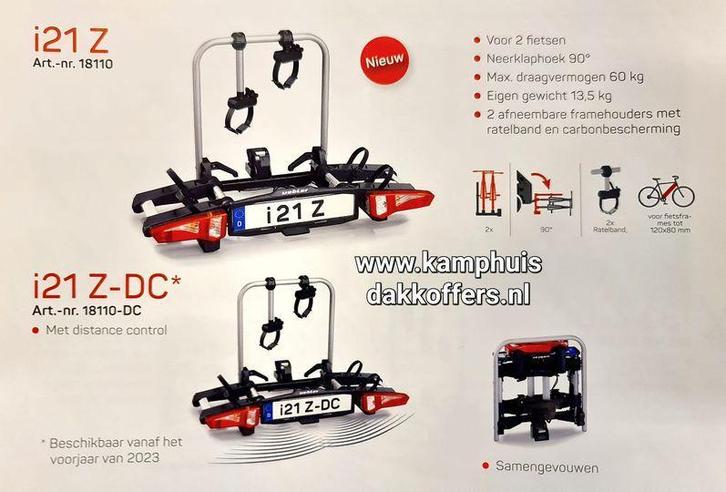 2026* Uebler i21 Z Fietsendrager De allernieuwste Uebler, Auto diversen, Fietsendragers, Trekhaakdrager, Nieuw, 2 fietsen, Brede banden