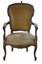 Fauteuil - Hout, Fluweel - H : 96 cm