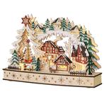 Kerstdorp In Winterwonderland, 20 LED-lampjes, Meerlaags, Na, Diversen, Kerst, Verzenden, Nieuw