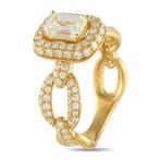 Ring - 18 karaat Geel goud, 18K geelgouden ring met 1,80 ct, Sieraden, Tassen en Uiterlijk, Ringen, Nieuw