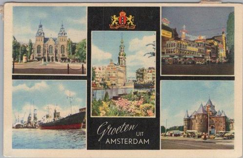 AMSTERDAM - Meerluik Groeten uit Amsterdam, Verzamelen, Ansichtkaarten | Nederland, Verzenden