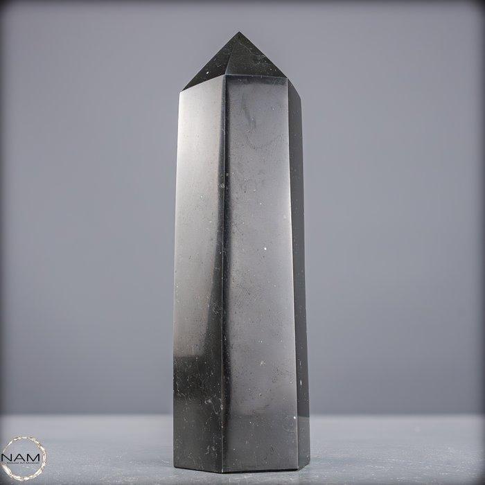 Natuurlijke zwarte toermalijn obelisk Wachter van kracht en, Verzamelen, Mineralen en Fossielen
