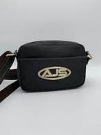 Handtas Mat zwart messenger shoulder/crossbody bag 100% leer, Ophalen of Verzenden, Nieuw