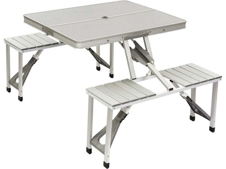 Bo-Camp - Picknicktafel - Inklapbaar met 4 zittingen -, Caravans en Kamperen, Kampeermeubelen, Zo goed als nieuw, Verzenden