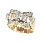 Ring - 18 karaat Geel goud - 0.50ct. tw. Diamant, Nieuw