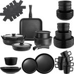 Keukenstartersset voor 6 personen met servies, pannen en mee, Nieuw