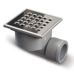 Xellanz Doucheput - 105x105mm - Zijuitloop - RVS, Ophalen of Verzenden, Nieuw, Rvs