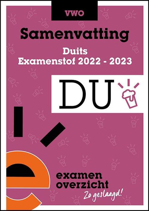 ExamenOverzicht   Samenvatting Duits VWO 9789464380699, Boeken, Schoolboeken, Zo goed als nieuw, Verzenden