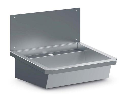 Horeca wasbak | RVS | Enkel | Met spatscherm | 60cm breed, Zakelijke goederen, Horeca | Keukenapparatuur, Nieuw in verpakking