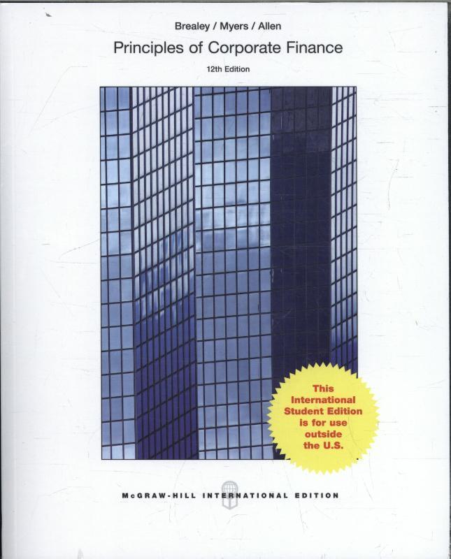 Principles of Corporate Finance, 9781259253331, Boeken, Studieboeken en Cursussen, Zo goed als nieuw, Verzenden
