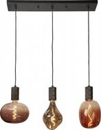 Calex Retro Plafondlamp 3x E27 Hanglamp Industrieel 10x70..., Nieuw, Ophalen of Verzenden
