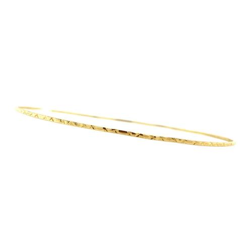 Vintage gouden bewerkte rinkelarmband 14 krt, Sieraden, Tassen en Uiterlijk, Armbanden, Nieuw, Ophalen of Verzenden