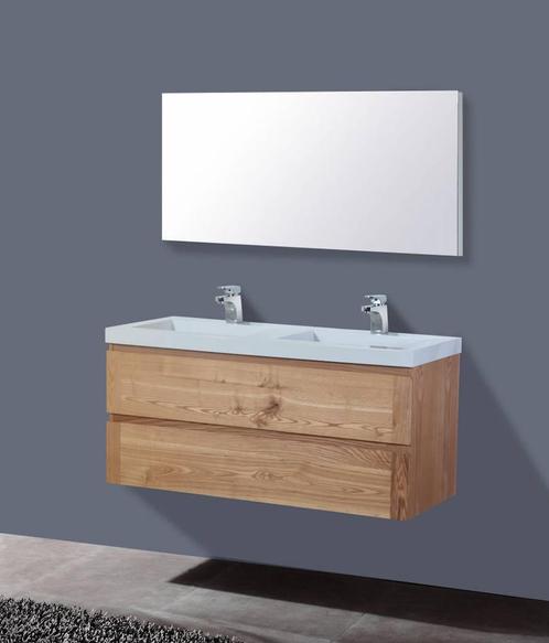 Sani Royal Badkamermeubel Nola Wood Eiken Mineraal, Huis en Inrichting, Badkamer | Badkamermeubels