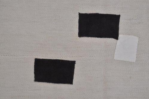 Vintage wit hennepkleed - Vloerkleed - 200 cm - 63 cm, Huis en Inrichting, Stoffering | Tapijten en Kleden