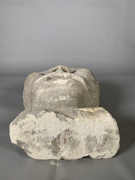 Keltisch - Kalksteen Buste - 45 cm, Antiek en Kunst, Antiek | Overige Antiek