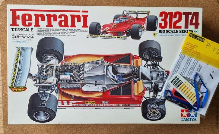 Tamiya 12025 Ferrari 312 T4 1:12, Hobby en Vrije tijd, Modelbouw | Auto's en Voertuigen, Tamiya, Verzenden