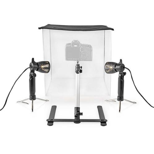 Fotostudio set 40 x 40 cm | 2800 K | 4x Achtergronddoek, Audio, Tv en Foto, Fotografie | Fotostudio en Toebehoren, Complete fotostudio