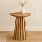Salontafel Mangohout Rond Zara Small, Verzenden, Rond, Nieuw, Industriële meubels