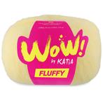 Katia WOW Fluffy - 89 Lichtgeel - Mohair-Look Acryl/Wol Ga, Ophalen of Verzenden, Nieuw
