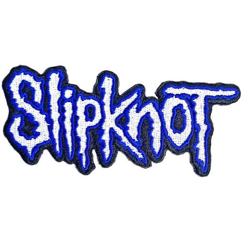 Slipknot - Logo Blue Border - patch officiële merchandise, Verzamelen, Muziek, Artiesten en Beroemdheden, Kleding, Nieuw, Ophalen of Verzenden