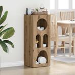 vidaXL Dressoir Artisan Eiken 40 x 35 x 100,5 cm Bewerkt, Verzenden, Nieuw, Overige houtsoorten, Minder dan 50 cm