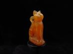 Oud-Egyptisch Kornalijn amulet van een kat (Bastet) - 2 cm, Antiek en Kunst