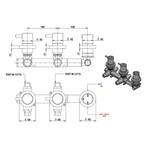 Inbouw Douchekraan Bongio Squandra Thermostatisch met 2, Ophalen of Verzenden, Nieuw