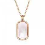 Ketting zilver rose verguld, Sieraden, Tassen en Uiterlijk, Kettingen, Ophalen of Verzenden, Nieuw, Goud, Zilver