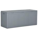 vidaXL Tuinbox 270 L PP rattan grijs, Tuin en Terras, Verzenden, Nieuw