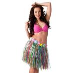 Hawaii Rokje Gekleurd 45cm, Kleding | Dames, Carnavalskleding en Feestkleding, Nieuw, Verzenden